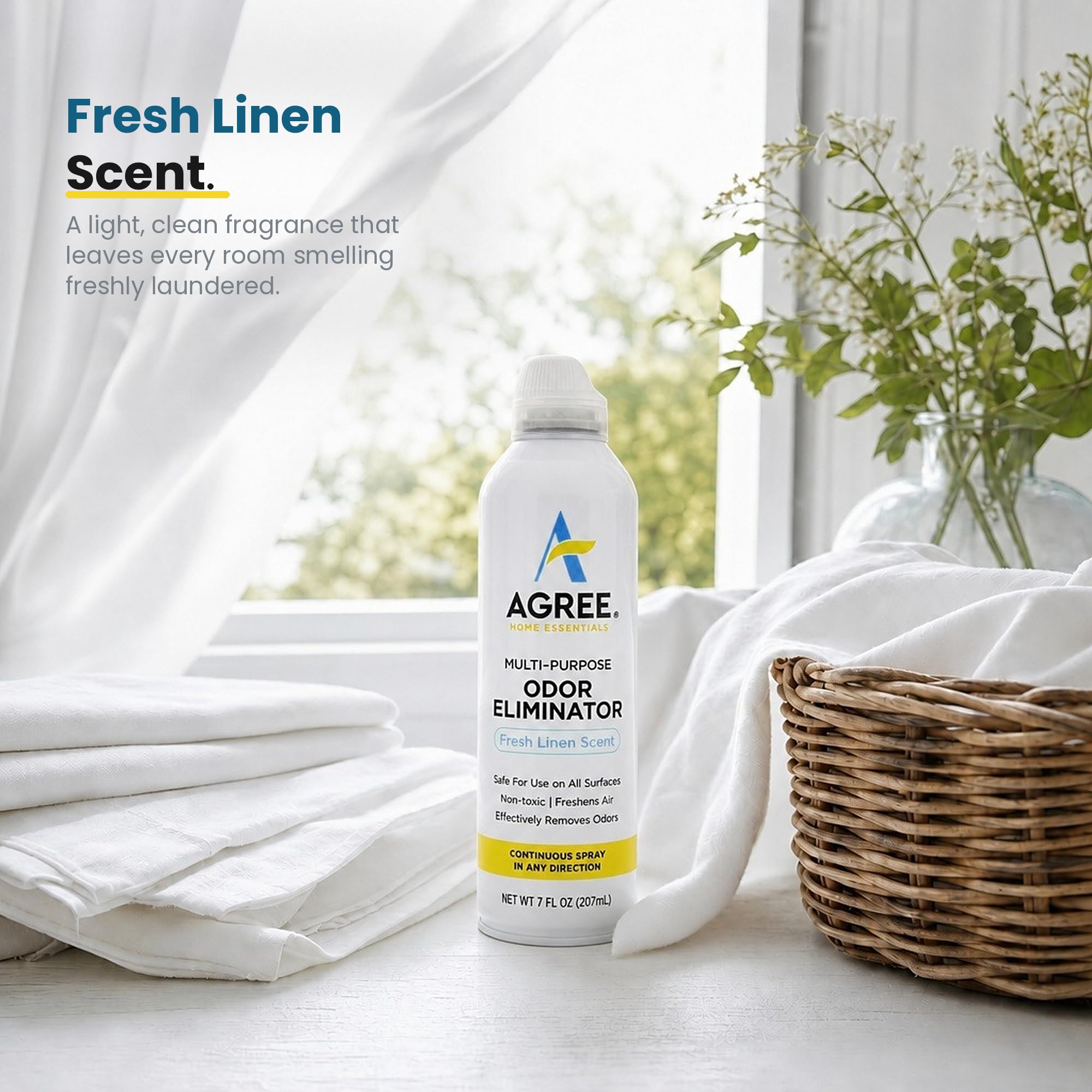 Agree Odor Eliminator Fresh Linen lifestyle campaign creative